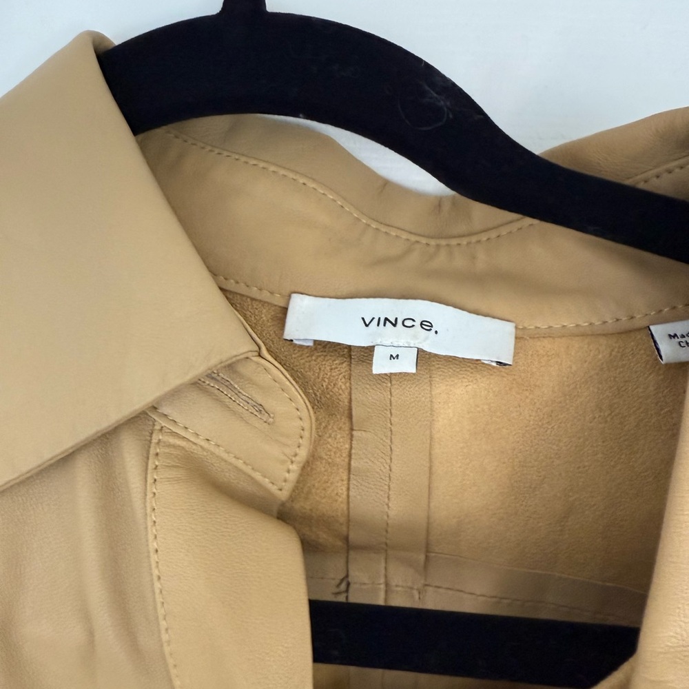 Vince LEATHER BLOUSE - Picture 5 of 7